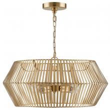 Austin Allen & Co - CA 330345MA - 4-Light Metal Drum Pendant in Matte Gold