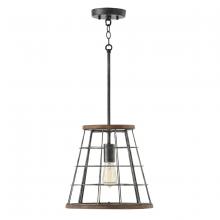 Austin Allen & Co - CA AA1001ZW - Cage Pendant in Zinc and Wood