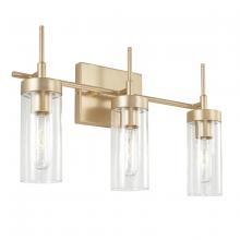 Austin Allen & Co - CA AA1015SF - 3-Light Vanity in Soft Gold with Clear Glass