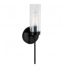 Austin Allen & Co - CA AA1016MB - Sconce in Matte Black with Clear Glass
