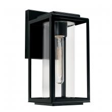 Austin Allen & Co - CA AA1018MB - 1-Light Glass Outdoor Wall Lantern in Matte Black