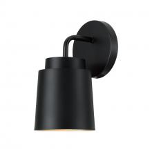 Austin Allen & Co - CA AA1035MB - 5&#34;W x 9.50&#34;H Sconce in Matte Black with Soft Gold Interior