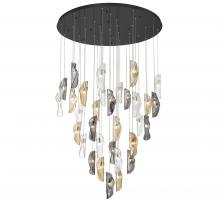 Lib & Co. CA 10169-023-02 - Sorrento, 32 Light LED Grand Chandelier, Mixed, Black Canopy