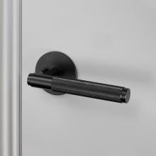 Buster & Punch NLH-02178 - Door Handle Set of 2 / Cross / Conventional / Privacy / Black / 41.5mm centre-distance
