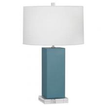 Robert Abbey OB995 - Steel Blue Harvey Table Lamp