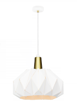 Matteo Lighting C70901WH - The Origami White Pendant