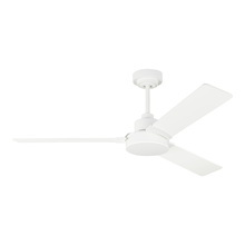 Generation Lighting 3JVR52RZW - Jovie 52&#34; Indoor/Outdoor Matte White Ceiling Fan with Wall Control and Manual Reversible Motor