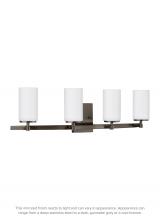 Generation Lighting 4424604-778 - Alturas contemporary 4-light indoor dimmable bath vanity wall sconce in brushed oil rubbed bronze fi