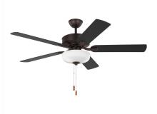 Generation Lighting 5LD52BZD - Linden 52&#39;&#39; traditional dimmable LED indoor bronze ceiling fan with light kit and reversible