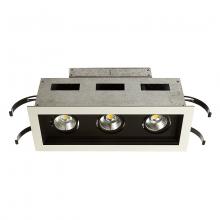 WAC Canada MT-3LD311R-W940-BK - Mini Multiple LED Three Light Remodel Housing with Trim and Light Engine