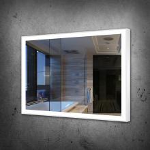 Paris Mirrors CHICX48356000-WHT - CHIC WHITE FRAMED RECTANGLE MIRROR (FRONTLIT)