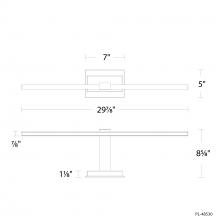 Modern Forms Canada PL-48530-35-BK - Inlet Picture Light