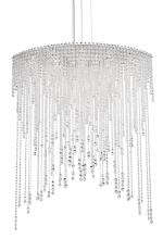 Schonbek 1870 CH4813N-401O - Chantant 8 Light 120V Pendant in Polished Stainless Steel with Clear Optic Crystal