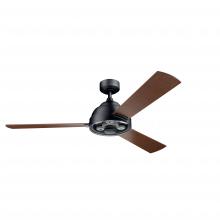 Kichler 300253DBK - Pinion 60" Fan Distressed Black finish and Auburn Stained Blades