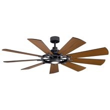 Kichler 300265DBK - Gentry LED 65&#34; Fan Distressed Black