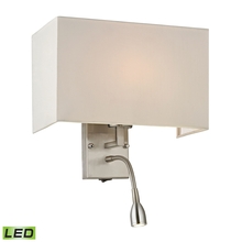 ELK Home 17154/2-LED - Dixon 2-Light Wall Lamp in Brushed Nickel with Diffuser - Includes LED Bulbs