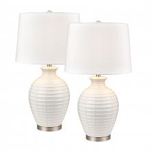ELK Home S0019-9472/S2 - Junia 28&#39;&#39; High 1-Light Table Lamp - Set of 2 White