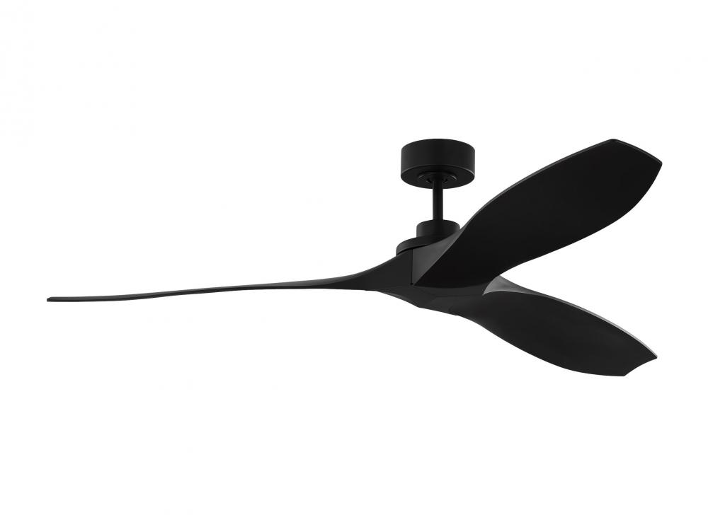 Collins 60&#34; Smart Indoor/Outdoor Coastal Black Ceiling Fan with Remote Control and Reversible Mo