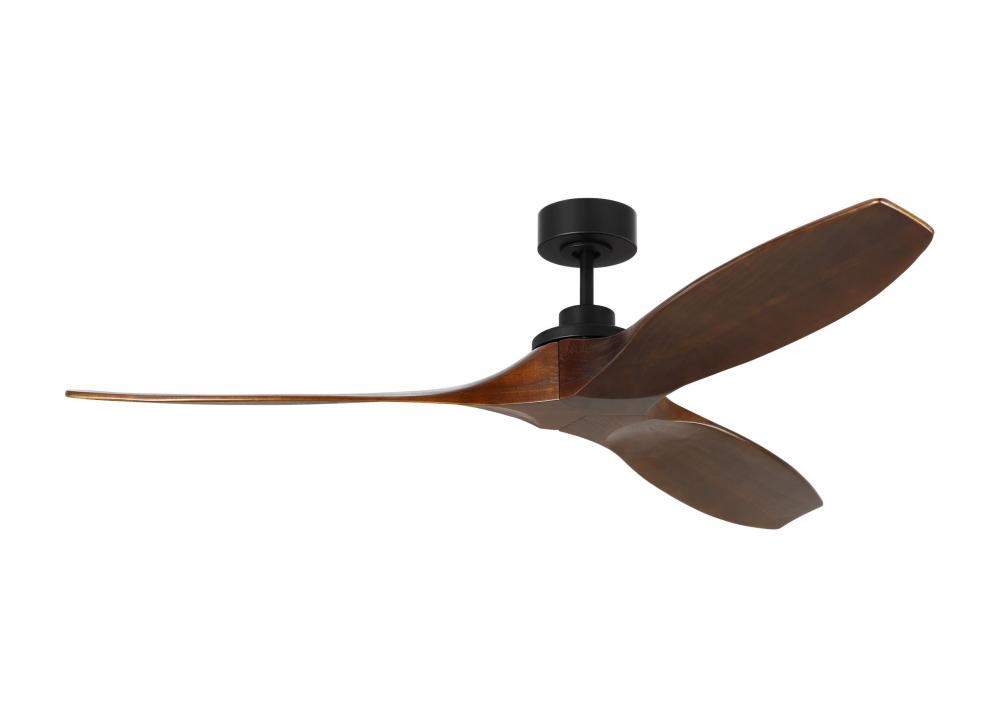 Collins 60&#34; Smart Indoor/Outdoor Black Ceiling Fan with Remote Control and Reversible Motor