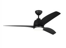 Visual Comfort & Co. Fan Collection 3AVLCR54MBKD - Avila 54&#34; Dimmable Integrated LED Indoor/Outdoor Coastal Black Ceiling Fan with Light Kit