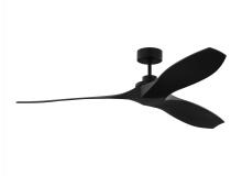 Visual Comfort & Co. Fan Collection 3CLNCSM60MBK - Collins 60&#34; Smart Indoor/Outdoor Coastal Black Ceiling Fan with Remote Control and Reversible Mo