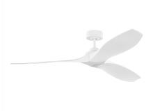 Visual Comfort & Co. Fan Collection 3CLNCSM60RZW - Collins 60&#34; Smart Indoor/Outdoor Coastal White Ceiling Fan with Remote Control and Reversible Mo