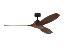 Visual Comfort & Co. Fan Collection 3CLNSM60MBK - Collins 60&#34; Smart Indoor/Outdoor Black Ceiling Fan with Remote Control and Reversible Motor