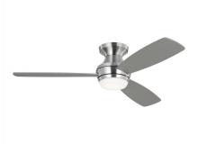 Visual Comfort & Co. Fan Collection 3IKR52BSD - Ikon 52&#34; Dimmable Integrated LED Indoor Brushed Steel Hugger Ceiling Fan with Light Kit
