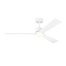 Visual Comfort & Co. Fan Collection 3RZR52RZW - Rozzen 52&#34; Indoor/Outdoor Matte White Ceiling Fan with Handheld Remote Control and Reversible Mo