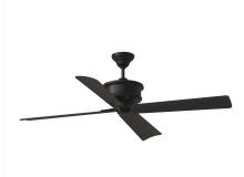 Visual Comfort & Co. Fan Collection 4SBWR56MBK - Subway 56&#34; Indoor/Outdoor Midnight Black Ceiling Fan with Handheld Remote Control